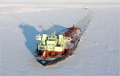 Barco en el Artico