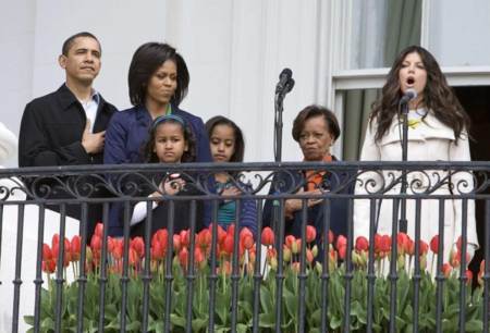 Familia Obama y Fergie