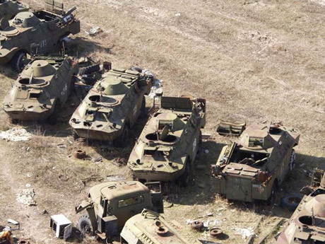 tanques inservibles Tanques inservibles utilizados en el suceso nuclear de chernobyl