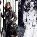 emma watson y kate moss para burberry Emma Watson y Kate Moss modelando prendas de Burberry