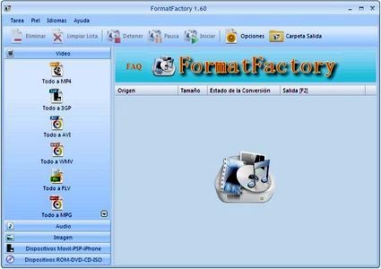 Descargar gratis FormatFactory
