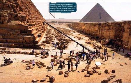 Produccion de Tranformers 2 filmando en egipto
