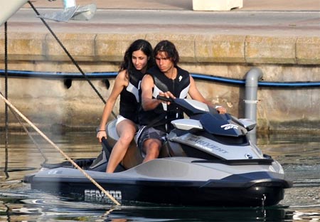 Rafael Nadal con su novia Xisca Perello en Mallorca