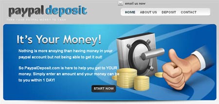Sitio Paypal Deposit