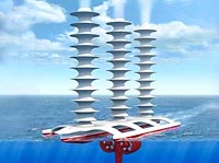 Estos barcos tendran un motor de viento que creará las nubes