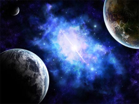 La colisión de dos planetas, del tamaño de La Luna y Mercurio