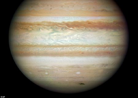 Imágen del planeta júpiter, tomada por el telescopio Hubble