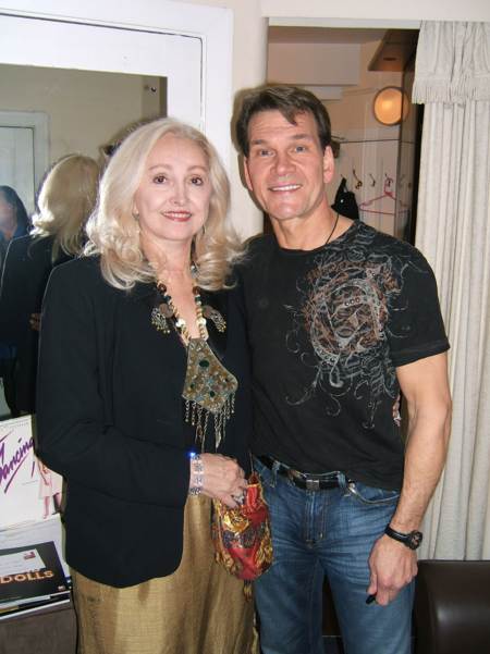 Patrick Swayze en compañia de familia