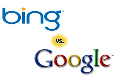 pelea entre los buscadores Bing y Google
