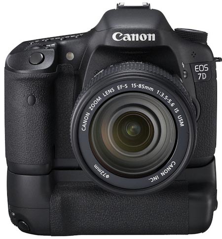 Canon EOS 7D vista de frente