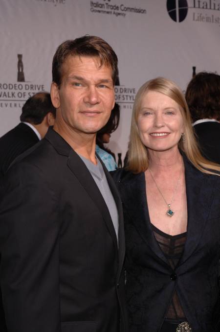 Patrick Swayze con su esposa Lisa Niemi