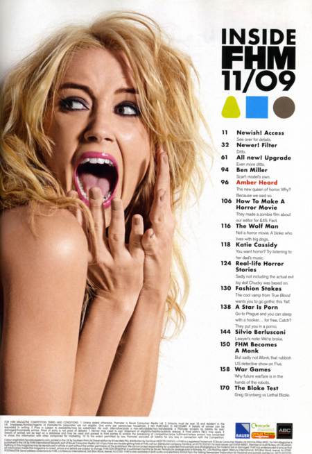Amber Heard gritando en la seccion de contenido de FHM