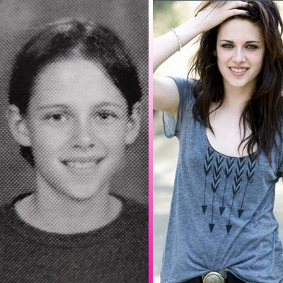 Kristen Stewart cuando iba en el colegio