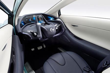 Nissan Land Glider por dentro con un diseño futurista