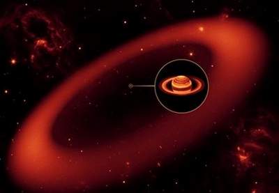nuevo anillo gigante alrededor del planeta Saturno