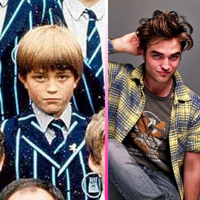 Robert Pattinson de niño en el colegio