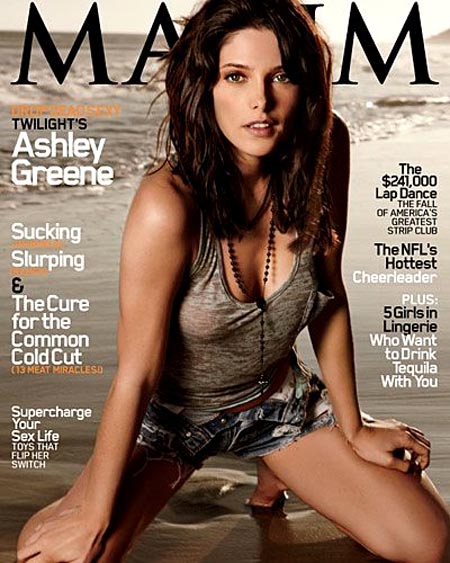Ashley Greene sensual en la portada de Maxim