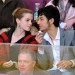 Emma Watson y Rafa Cebrian charlando en el partido