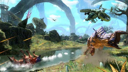 escenario en la selva del juego "Avatar"