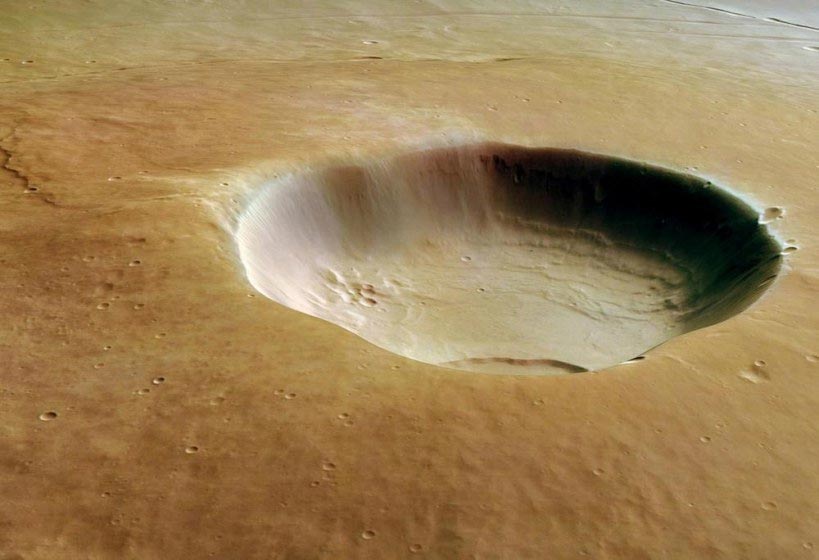 Boca del Albor Tholus, un volcan extinto