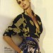 Morena Baccarin luciendo prendas estampadas en varios tonos