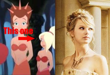 Taylor Swift como una sirena