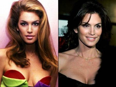 Cindy Crawford antes y despues