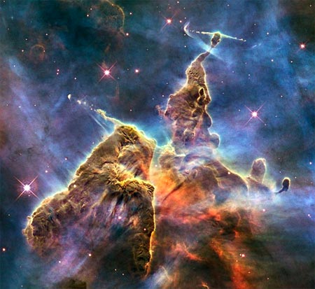 Nebula Carina captada por el telescopio Hubble