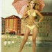 Inés Sainz con un sexy bikini color amarillo
