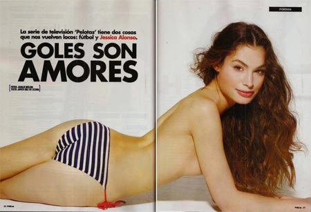 Jessica Alonso sexy y topless para la revista FHM España