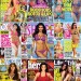 Kim Kardashian posando en bikini para varias revistas