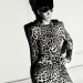 Rihanna con minivestido chic estampado de leopardo