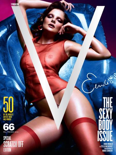 Eniko Mihalik sexy en la portada de V Magazine #66