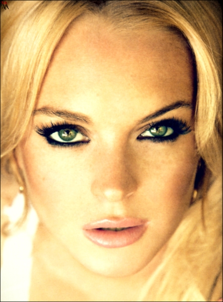 Retrato de Lindsay Lohan para la revista GQ Alemania