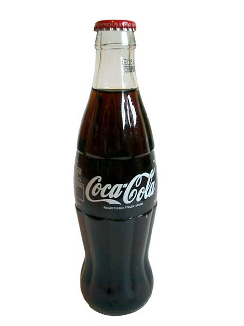 botella de coca cola clásica