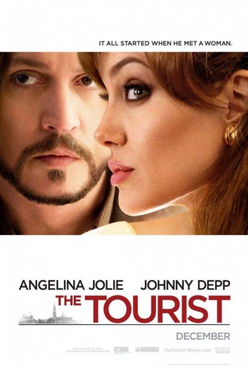 Póster de la nueva película de Angelina Jolie con Johnny Depp "The Tourist".