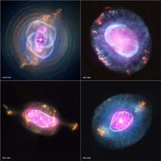 Telescopio Chandra recoge imágenes de nebulosas planetarias