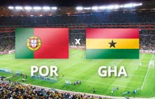 Portugal contra Ghana este 26 de Junio