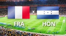 Francia vs Honduras en el Mundial Brasil 2014