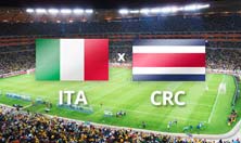 Italia contra Costa Rica el viernes 20