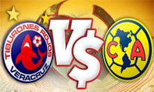 Veracruz enfrenta al América en el Estadio Azteca