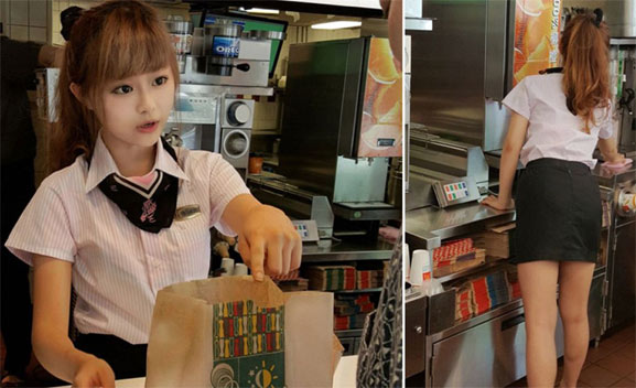 Hsu Wei, chica hermosa McDonalds de Asia
