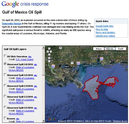 Derrame de petroleo en el Golfo de Mexico