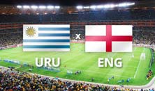 Inglaterra enfrenta a Uruguay en la primera fase